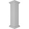 Ekena Millwork 10"W x 40"H Plain Newel Post with Peaked Capital & Base Trim (Installation kit included) NWL10X40PLP0B0 - alternate 3